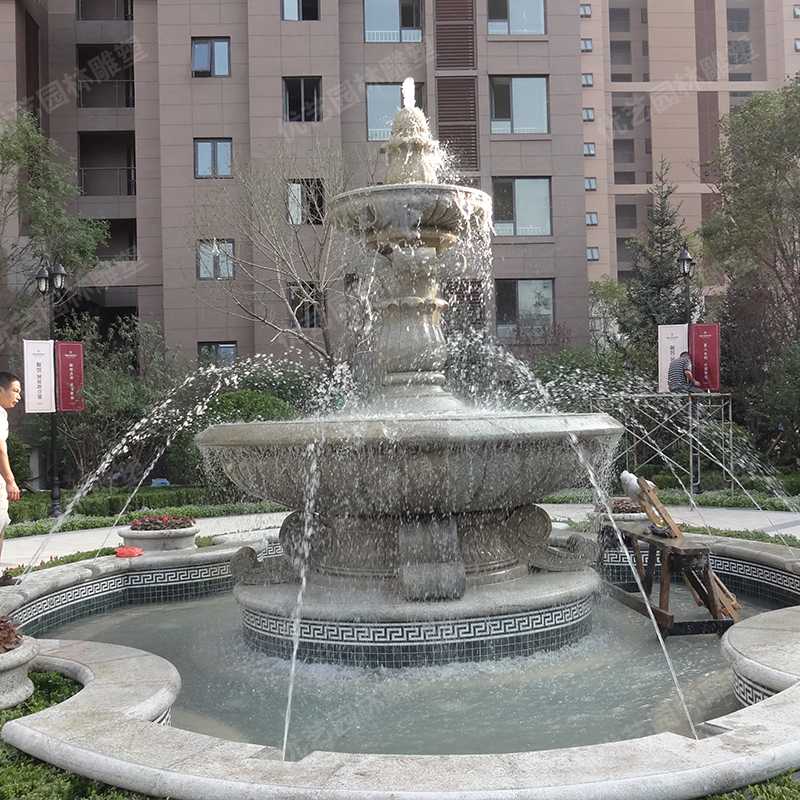 石雕噴泉，花崗巖噴泉，景觀噴泉