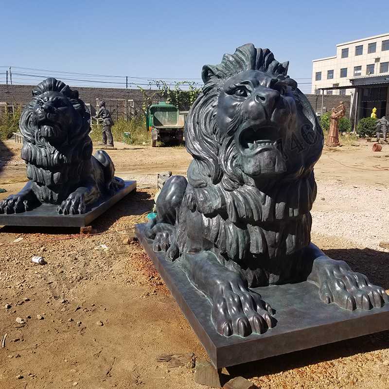 匯豐銅獅子，銅匯豐獅子，銅雕塑廠家，銅獅子廠家